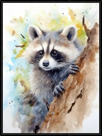 Картина Енот №98
