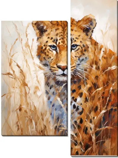 Модульная картина Леопард №17