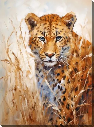 Картина маслом Леопард №17