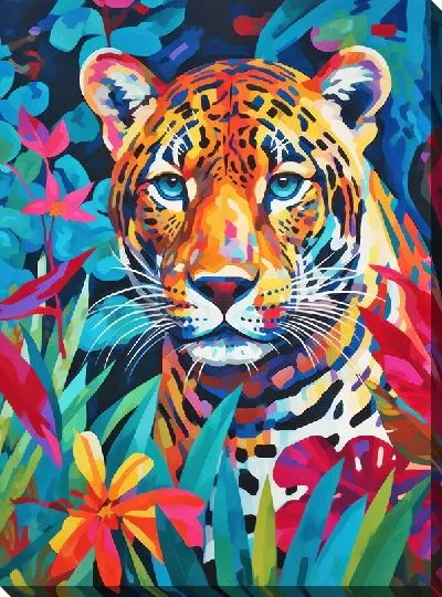 Картина маслом Леопард №48