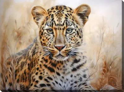 Картина маслом Леопард №65