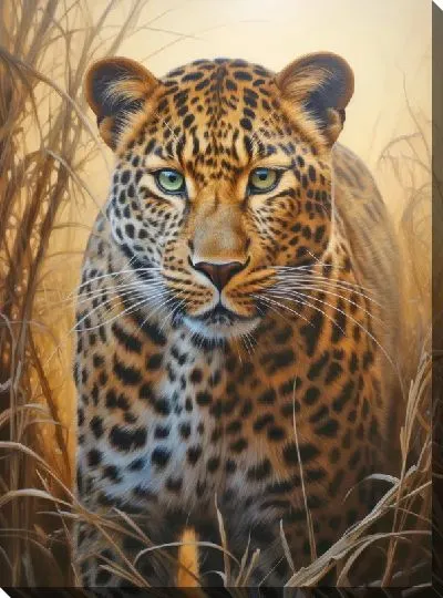 Картина маслом Леопард №68