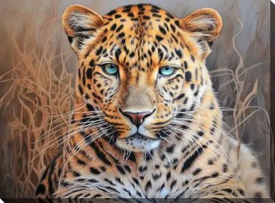 Картина маслом Леопард №69