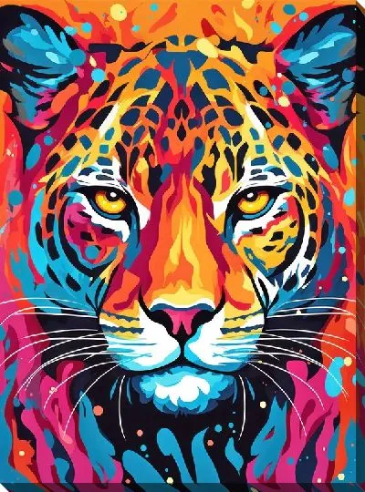 Картина маслом Леопард №72