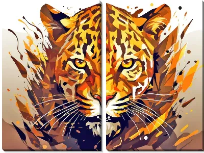 Модульная картина Леопард №73