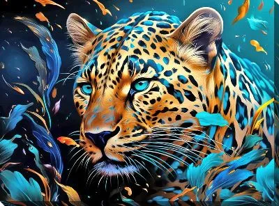 Картина маслом Леопард №74