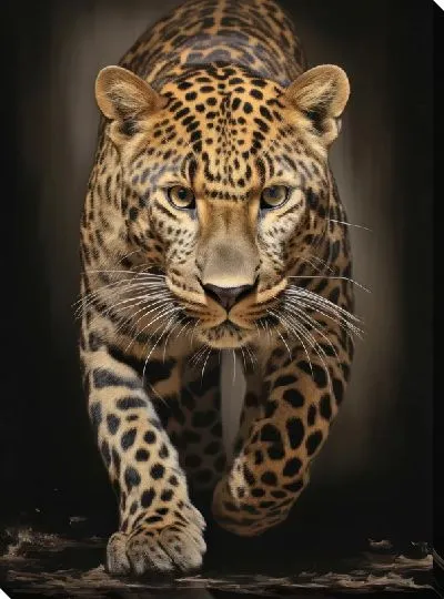 Картина маслом Леопард №77