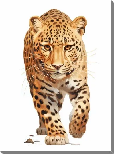 Картина маслом Леопард №80