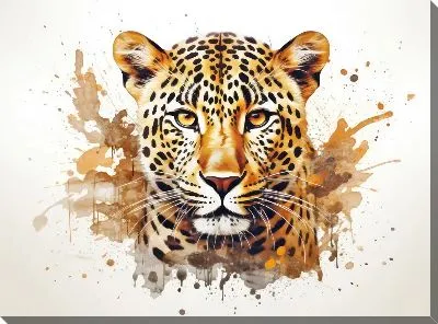 Картина маслом Леопард №89