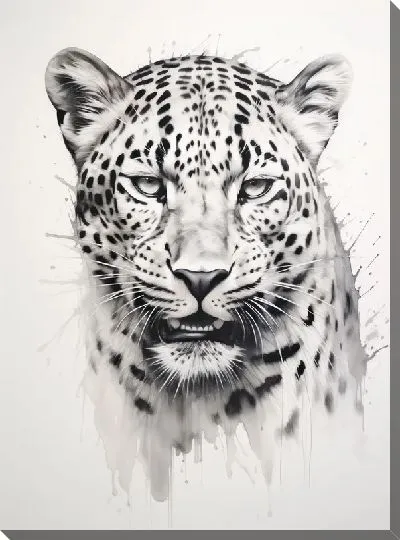 Картина маслом Леопард №94