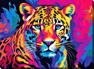Картина маслом Леопард №97