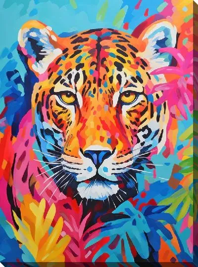 Картина маслом Леопард №99