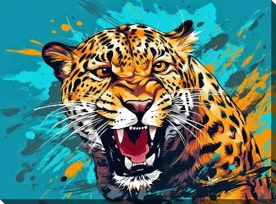 Картина маслом Леопард №107