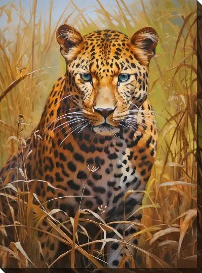 Картина маслом Леопард №110