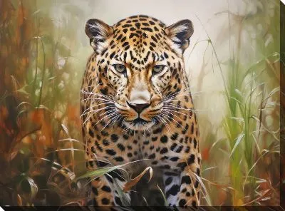 Картина маслом Леопард №112