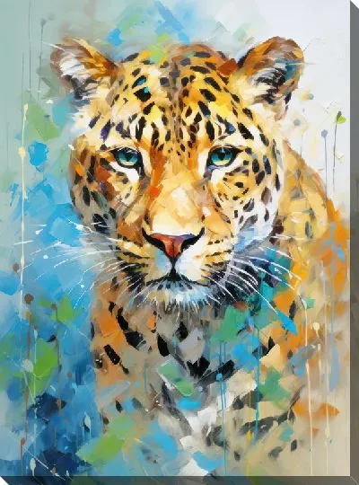 Картина маслом Леопард №115