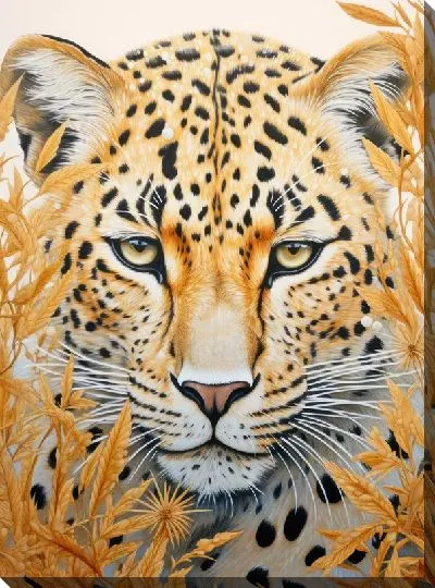 Картина маслом Леопард №117
