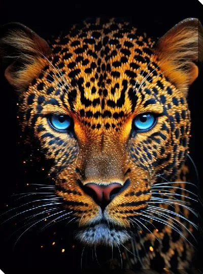 Картина маслом Леопард №121