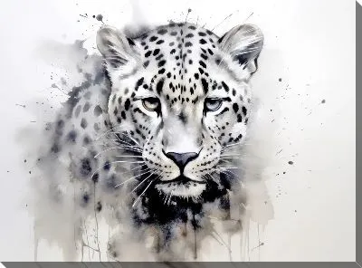 Картина маслом Леопард №133