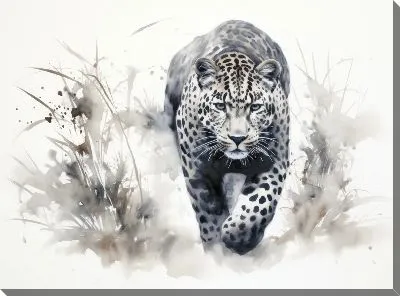 Картина маслом Леопард №134