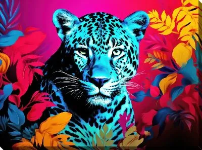 Картина маслом Леопард №135