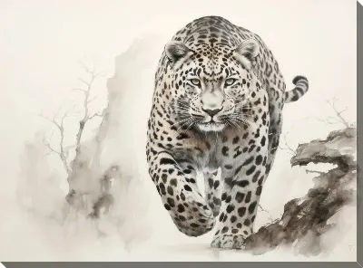 Картина маслом Леопард №137