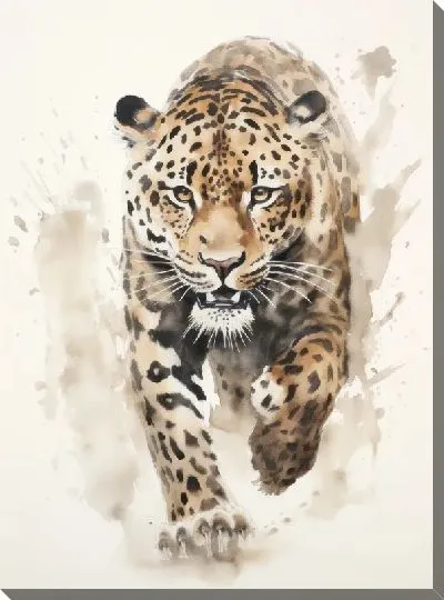 Картина маслом Леопард №138
