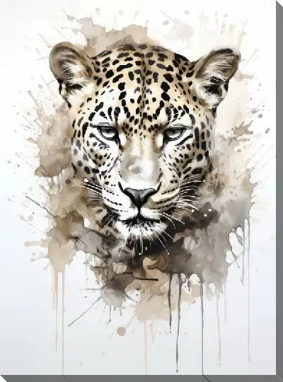 Картина маслом Леопард №139