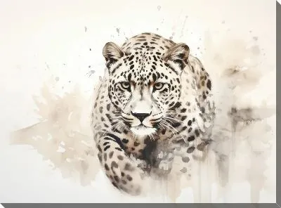 Картина маслом Леопард №142