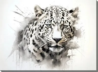 Картина маслом Леопард №144
