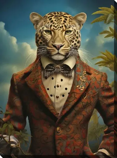 Картина маслом Леопард №146