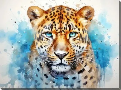 Картина маслом Леопард №152