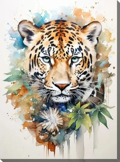 Картина маслом Леопард №153