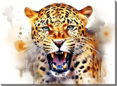 Картина маслом Леопард №154