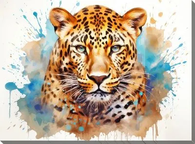 Картина маслом Леопард №157