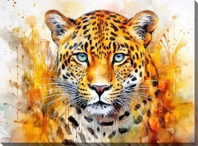 Картина маслом Леопард №159