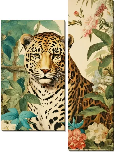 Модульная картина Леопард №163