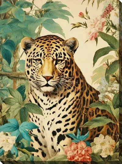 Картина маслом Леопард №163