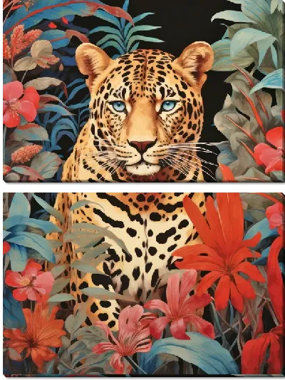 Модульная картина Леопард №164