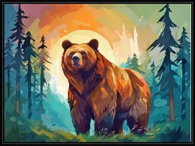 Картина Медведь №3