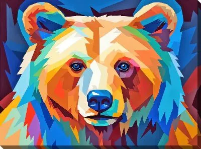 Картина маслом Медведь №6