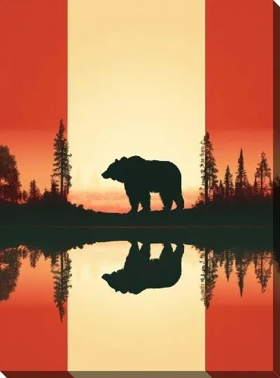 Картина маслом Медведь №10