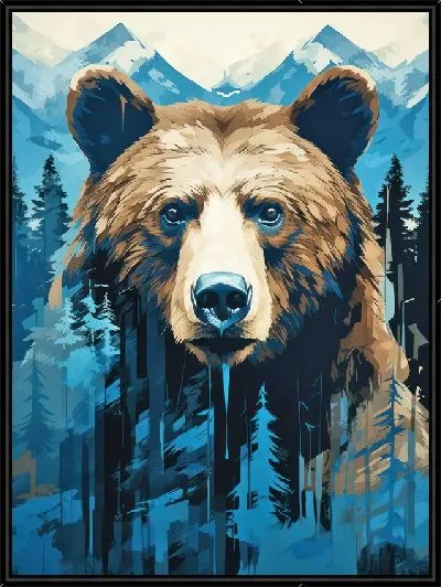 Картина Медведь №11