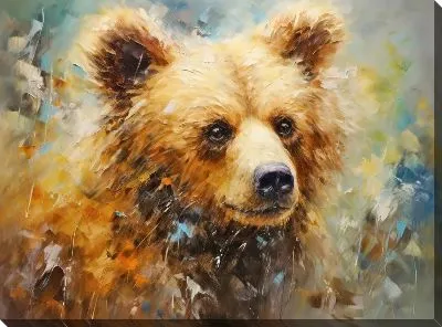 Картина маслом Медведь №12