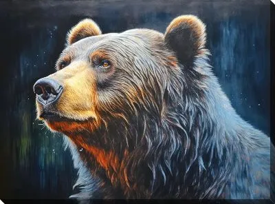 Картина маслом Медведь №15