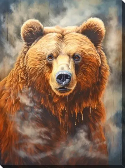 Картина маслом Медведь №17