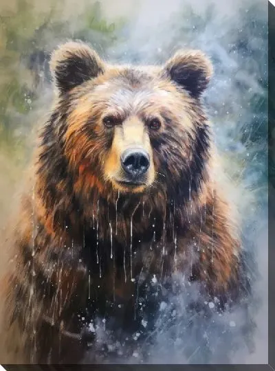 Картина маслом Медведь №18