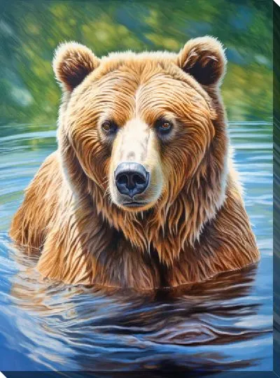 Картина маслом Медведь №19