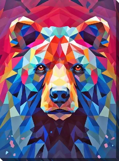 Картина маслом Медведь №26