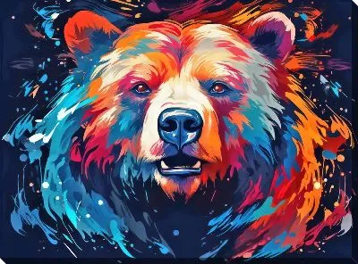 Картина маслом Медведь №29